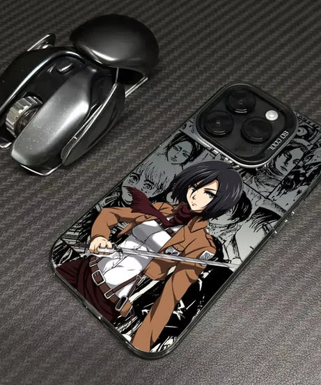 Hot Anime J-Jaegers M-Mikasas Phone Case For Samsung Galaxy A14 A15 5G S21 S22 S23 S24 5G FE Plus Ultra A25 A35 A52 A53 A54 A55