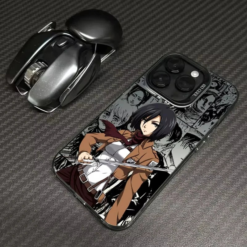 Hot Anime J-Jaegers M-Mikasas Phone Case For Samsung Galaxy A14 A15 5G S21 S22 S23 S24 5G FE Plus Ultra A25 A35 A52 A53 A54 A55