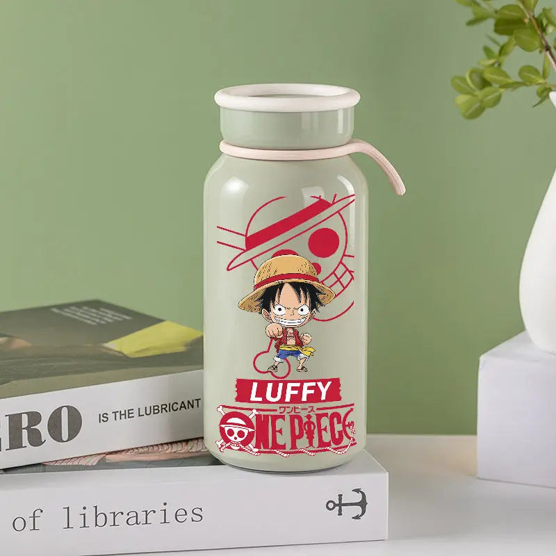 Anime One Piece Monkey D. Luffy Roronoa Zoro Nami Usopp Chopper Nico Robin Franky Insulated Cup Drinking Cup Anime Cup