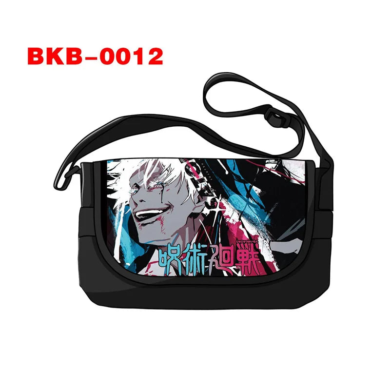 Anime Jujutsu Kaisen Shoulder Gojo Satoru Ryomen Sukuna Handbag Messenger Bag Phone Holder Storage Bags for Travel