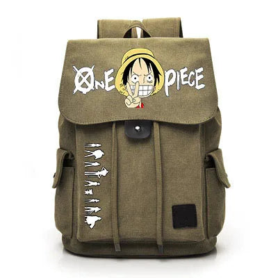 One Piece Anime Backpack Cosplay Luffy Unisex Students School Bag Large Capacity Bookbag Laptop Travel Rucksack Outdoor Bag