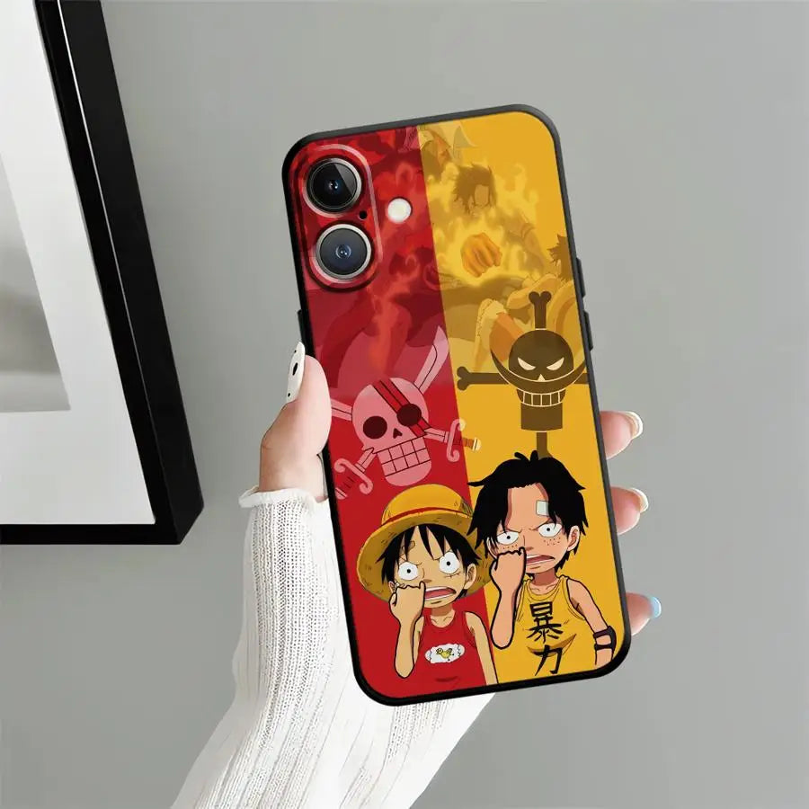 Soft Back Phone Cover Case for iPhone 14 17Air 17 16 Pro Max 15 Plus X XS XR 7 8 13 Mini 11 12 SE Anime Character Cool