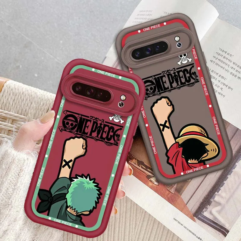 Roronoa Zoro Eye Ladder Case – One Piece Soft TPU Cover for Pixel 9–7A Pro 5G
