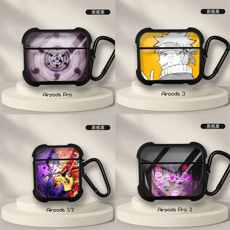 New Anime Naruto Sasuke Obito Protective Case for AirPods 3 for Airpods Pro 1 2 Wireless Bluetooth Headphone Case Christmas Gift