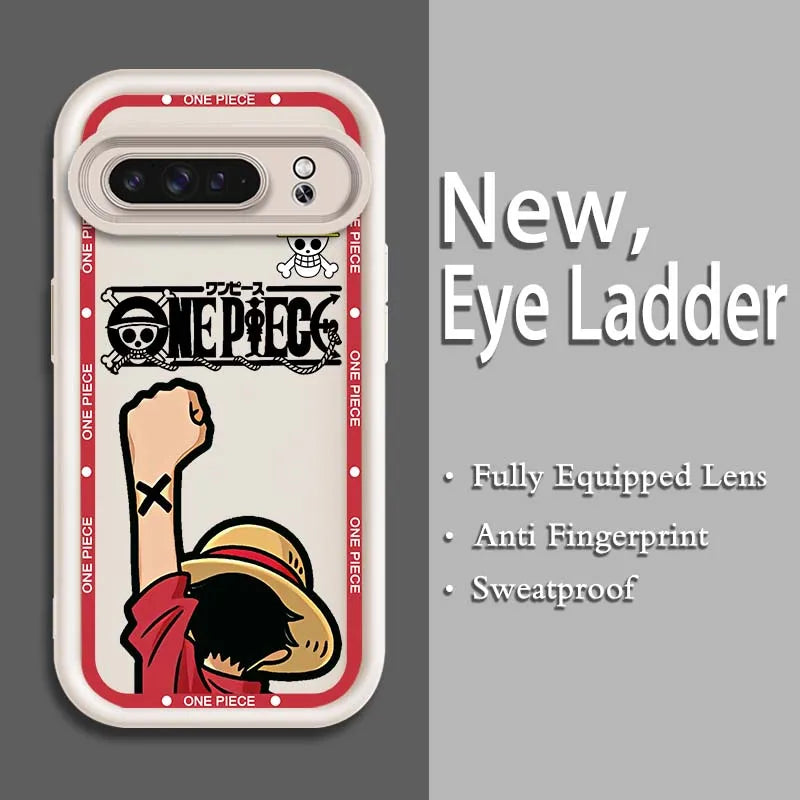 Roronoa Zoro Eye Ladder Case – One Piece Soft TPU Cover for Pixel 9–7A Pro 5G