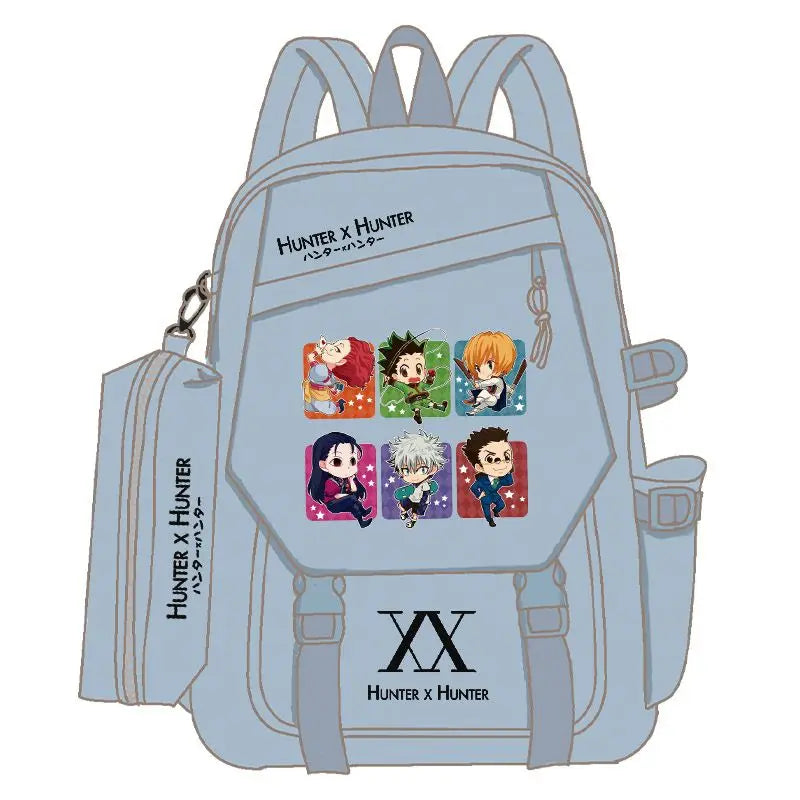 HUNTER Killua Zoldyck Hisoka anime peripheral fashion backpack personality simple student schoolbag holiday gift kawaii