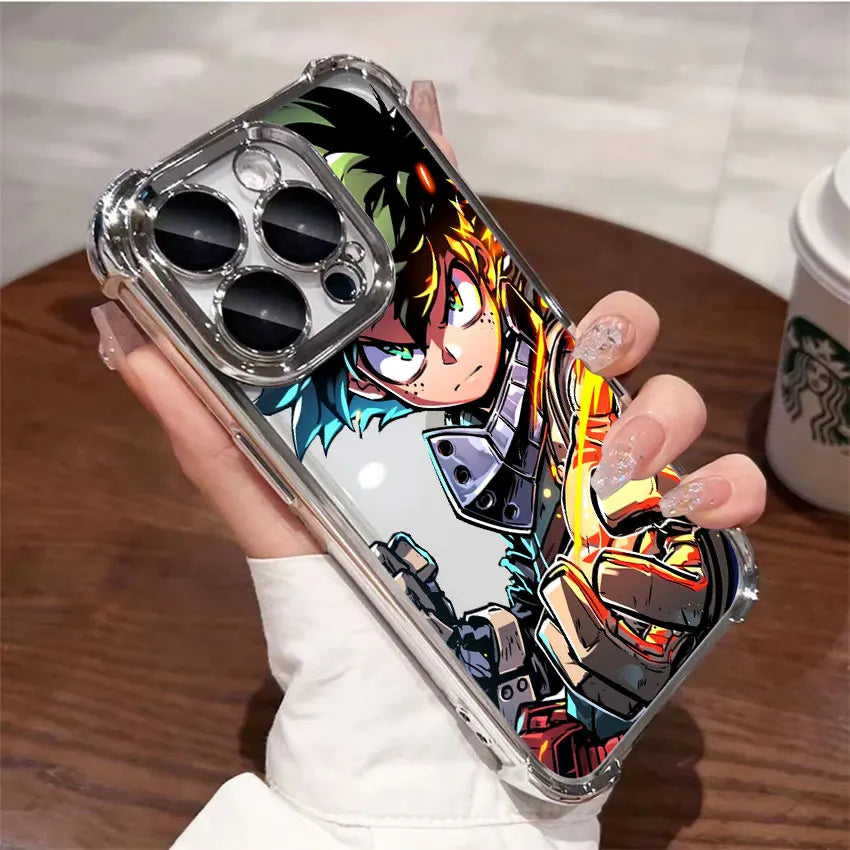 Deku Bakugo Anime Case For Samsung Galaxy A56 A55 A54 A52 A53 5G A36 A34 A35 A33 A50 A73 A26 A25 A16 A06 Clear Soft Phone Cover