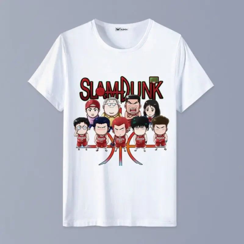 Slam Dunk T-shirt Sakuragi Hanamichi Akagi Haruko Rukawa Kaede Mitsui Hisashi Ryota anime basketball short-sleeved clothes gift