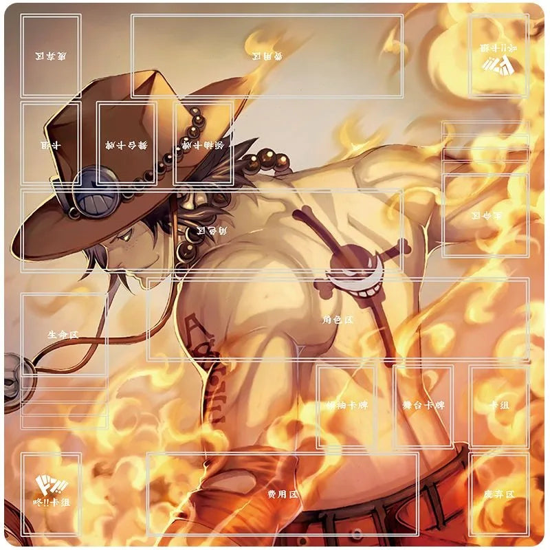 Anime Playmat DIY OPCG Two-player Card Pad New ONE PIECE Duel Plate Luffy Rubber Card Pad Battle Board Game Pad Festival Gift