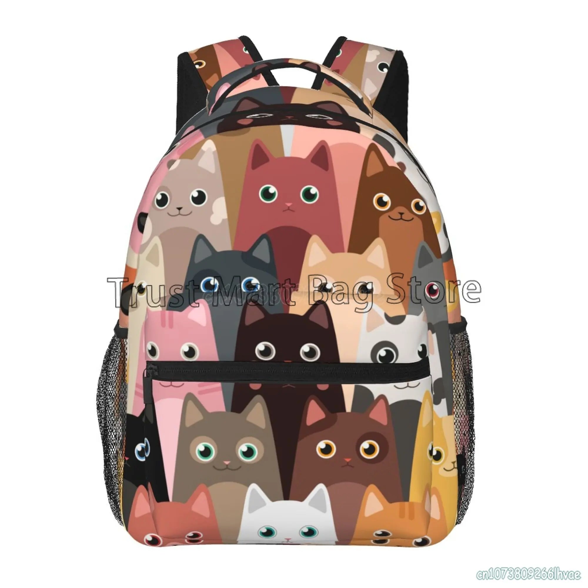 Anime Neko Atsume Women Backpack Mochila for Girls Boys Travel Rucksack Cute Cat Printing Shoulder Bag for Teenages