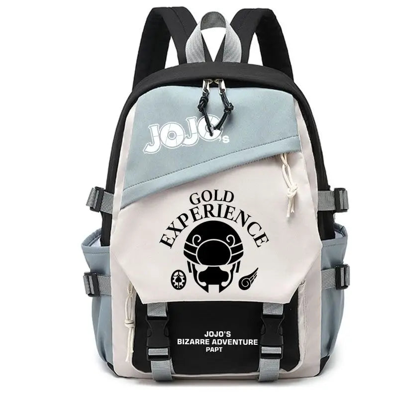 Kujō Jōtarō Anime JoJo's Bizarre Adventure Backpack Student School Bag Canvas Teens Outdoor Travel Backpack Fashion Gift