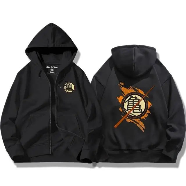 Dragon Ball Anime Men Women Hooded Zip Up Jacket Streetwear Casual Top Cosplay Spring Autumn Harajuku Fashion Graphic Print Coat