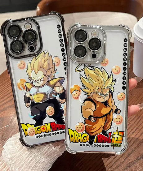 Dragon Ball Z Anime Phone Case – Soft Shell for iPhone 11–16 Pro Max & Plus