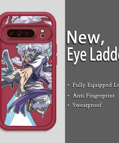 Anime Zoro One Piece Luffy Art Phone Case For Google Pixel 9 8A 8 7 7A Pro XL 5G Eye Ladder Soft TPU Shockproof Cover