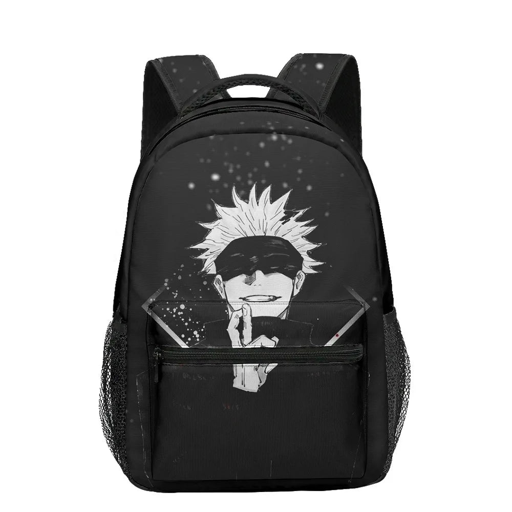 Boy Anime Printed Jujutsu Kaisen Gojo Satoru Backpack Large Capacity Drawstring Bag Student School Bag Travel