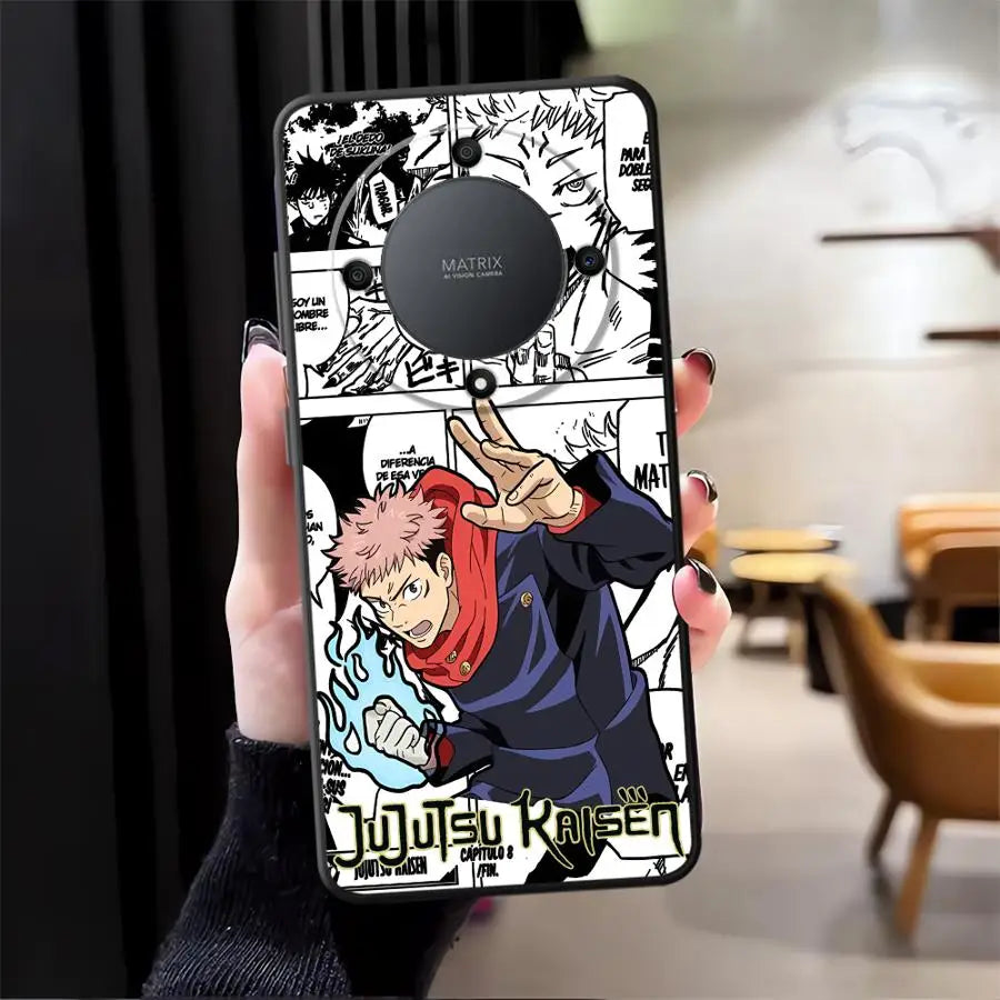 Soft Back Phone Cover Case for Honor X8 X9 X7 X7a X9c X9a 90 Lite 8X 70 Anime J-Jujutsu K-Kaisen