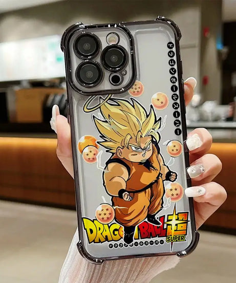 Dragon Ball Z Anime Phone Case – Soft Shell for iPhone 11–16 Pro Max & Plus