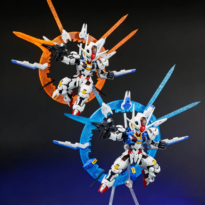 SUPA MGSD Aerial Q Version Gunpla Model Kit Witch From Mercury Mecha Assembly Toy Action Figures Halo Floating Cannon Boys Gifts