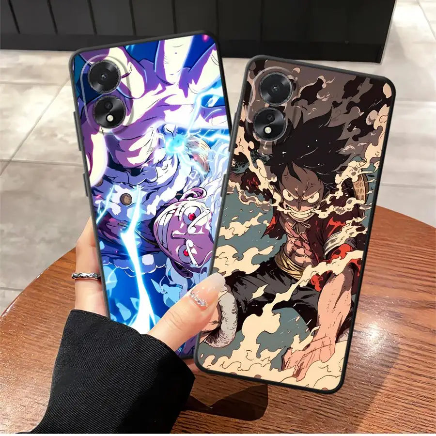 Case for Oppo A52 A12 A36 A53 A16 A33 A71 A9 A38 A17 A32 A73 A15 A32 A11 A37 A18 A31 A72 A54 Phone Cover Cool Luffy Anime