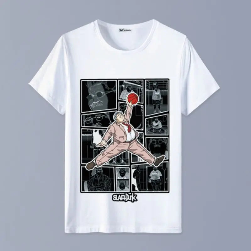 Slam Dunk T-shirt Sakuragi Hanamichi Akagi Haruko Rukawa Kaede Mitsui Hisashi Ryota anime basketball short-sleeved clothes gift