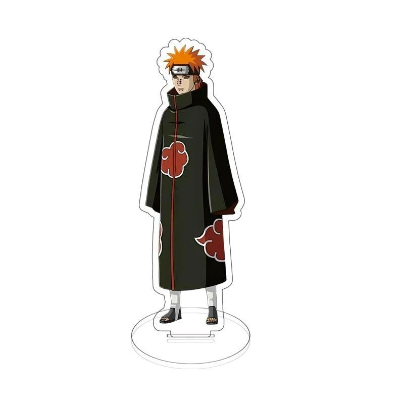 Anime Naruto Akatsuki Uchiha Itachi Stand Model Plate Acrylic Display Desk Decor Figure Decoration Keychain Friends Gift