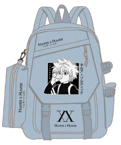 HUNTER Killua Zoldyck Hisoka anime peripheral fashion backpack personality simple student schoolbag holiday gift kawaii