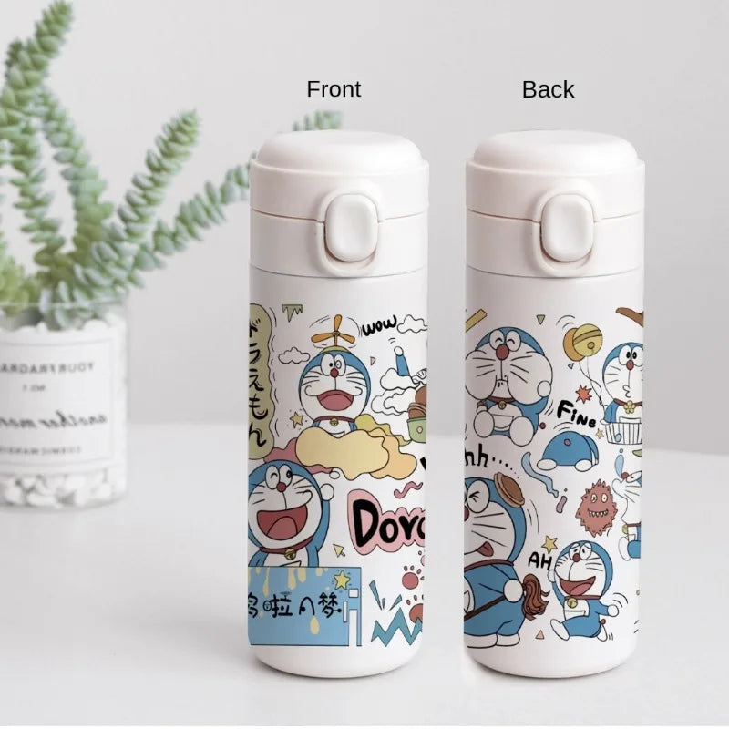 Doraemon Stainless Steel Thermos Mug – 400ml Insulated Cartoon Water Bottle