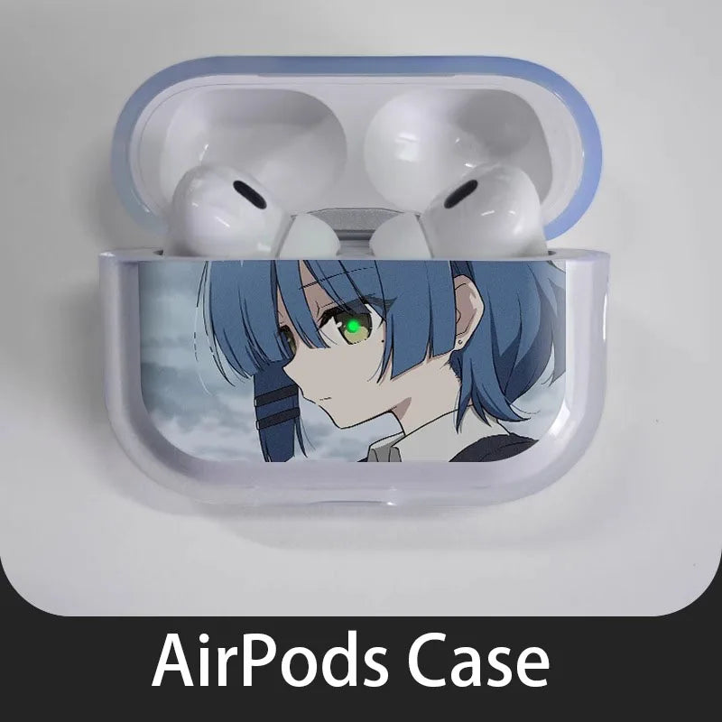 Lonely Rock Girl Earphone Case For Apple AirPods 4 3 2 1 Clear Protective Funny Animal Transparent Cover