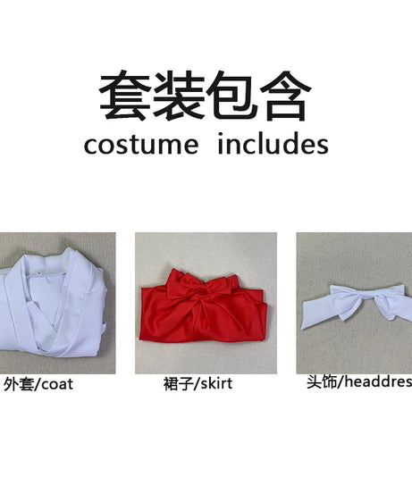 Iori Utahime Cosplay Costume Girls  Kimono Suits Woman Tops Dress Halloween Party Iori Utahime outfits headwear for comic con