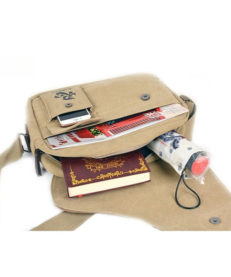 One Piece & Naruto Anime Crossbody Bag – Waterproof Canvas Shoulder Bag