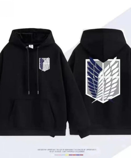 Attack on Titan animation peripheral kawaii new survey corps wings of freedom loose round neck clothes sweatshirt jacket gift