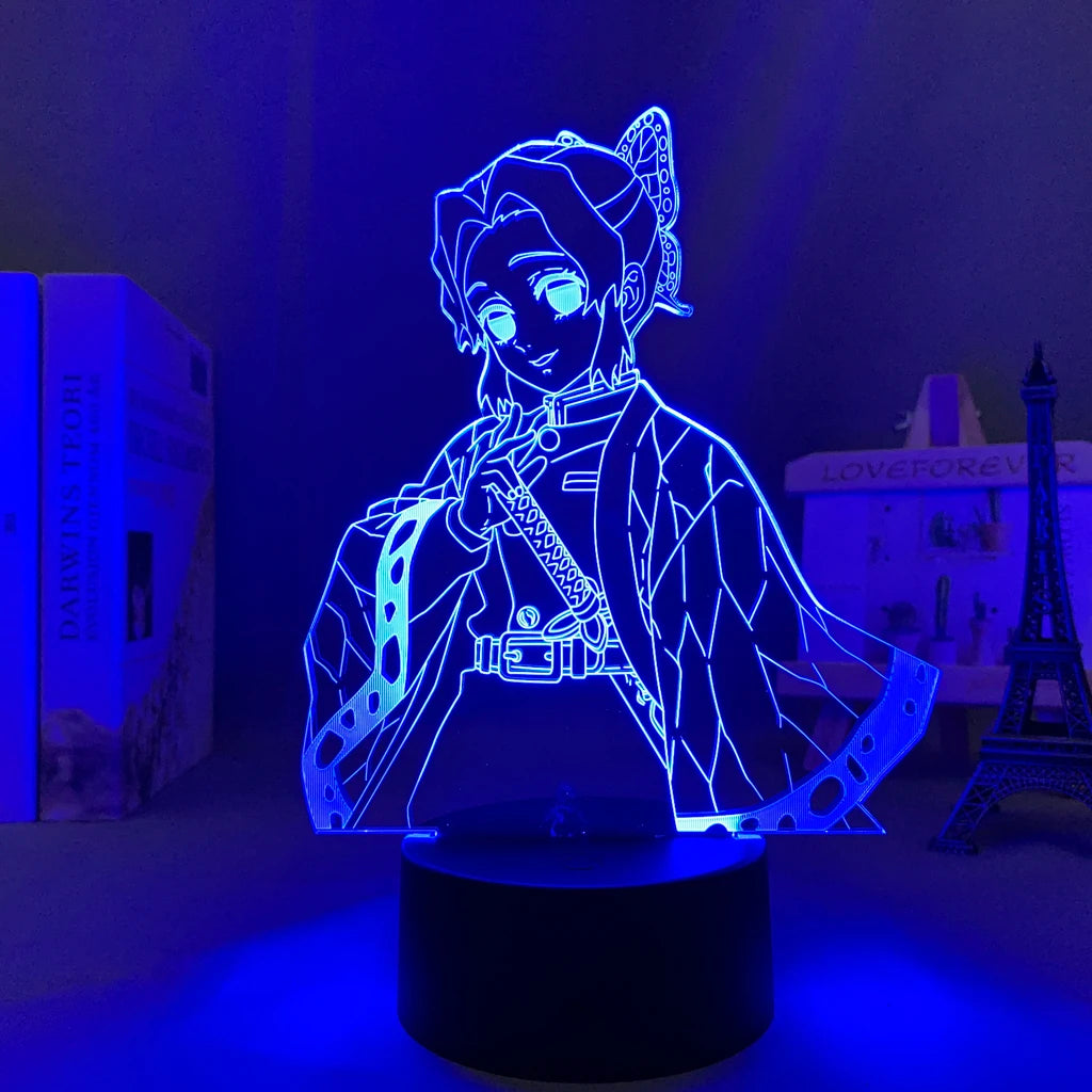 Anime Demon Slayer 3D LED Nightlight Figure for Kids Child Bedroom Decor Cool Kimetsu No Yaiba Lamp Gift Dropshopping