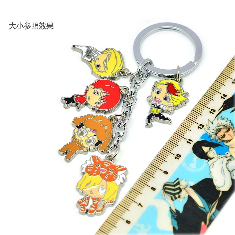 My Hero Academia Anime Metal Keychain With Midoriya Izuku Cosplay Accessories Colorful Pendant for Gift