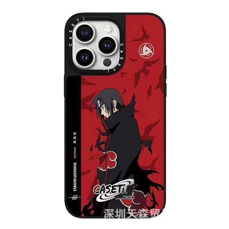 One Piece x Naruto Mirror Phone Case – Anti-Fall Collection for iPhone 16 Pro Max