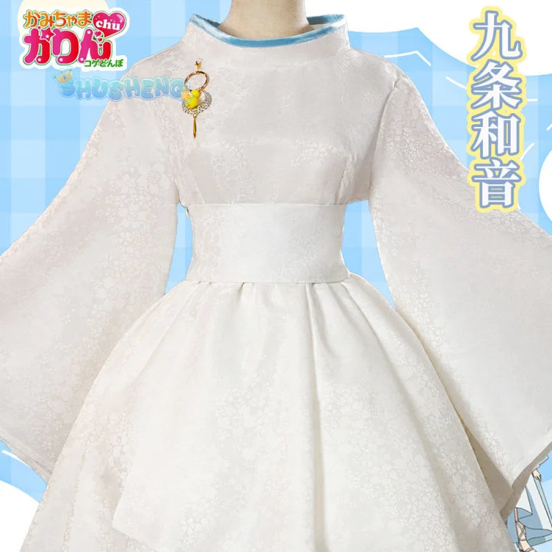 Anime Kamichama Karin Karin Cosplay Costume Jewelry Earrings Belt Halloween Party Cute Set for Men and Women