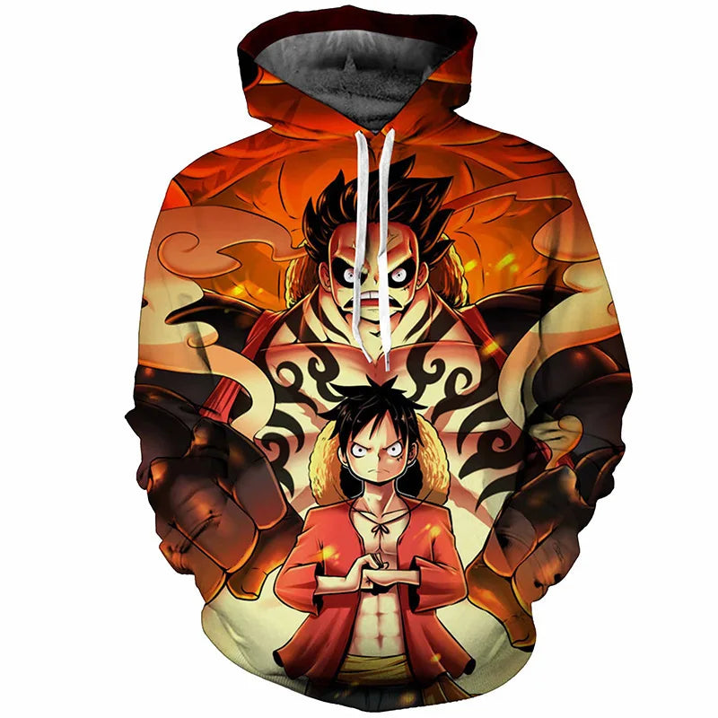 Anime One Piece Luffy Trafalgar D. Water Law Hoodie Cosplay Costume Long Sleeve Sweatshirt Sweater Zip Up Coat Jackets