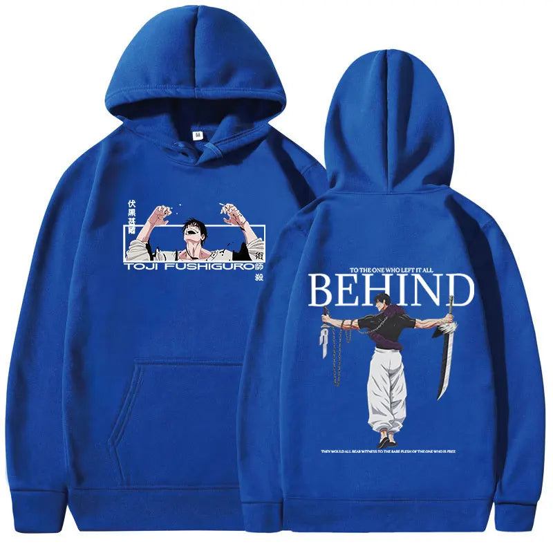 Anime Jujutsu Kaisen Fushiguro Toji Hoodies Men's Women Clothing Fashion Hip Hop Oversized Sweatshirts Casual Harajuku Pullovers