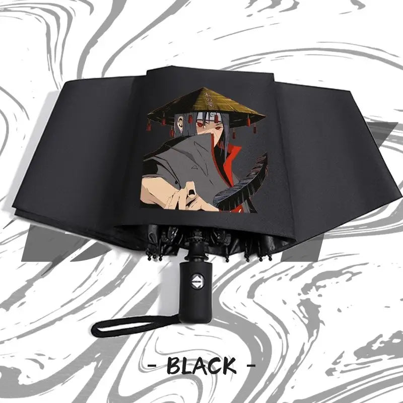 Naruto anime peripheral automatic umbrella Naruto Namikaze Minato Uchiha Itachi Kakashi Haruno Sakura sunshade umbrella gift