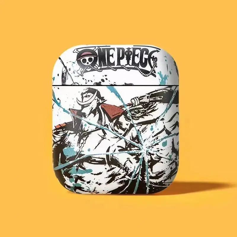 Anime One Piece Luffy Zoro Airpods Pro 2 Smart Cover Airpods 1/2/3 Protective Case for Iphone Bluetooth Earphones
