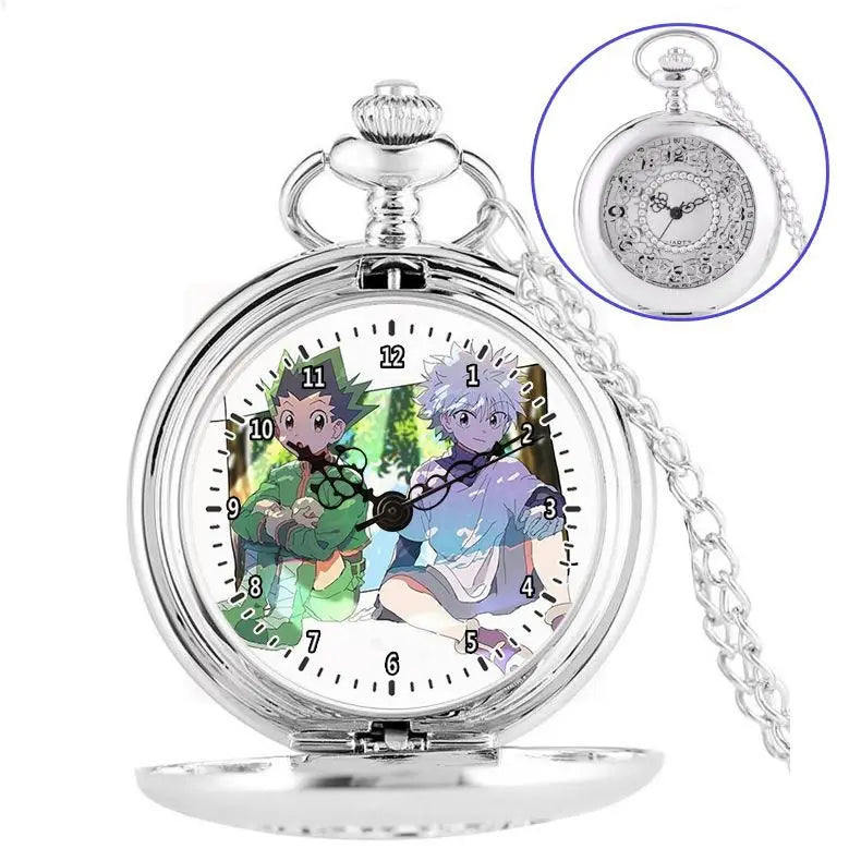 Anime two-dimensional full-time hunter pocket watch Killua Kura pickup Xiaojie personality necklace watch holiday gift