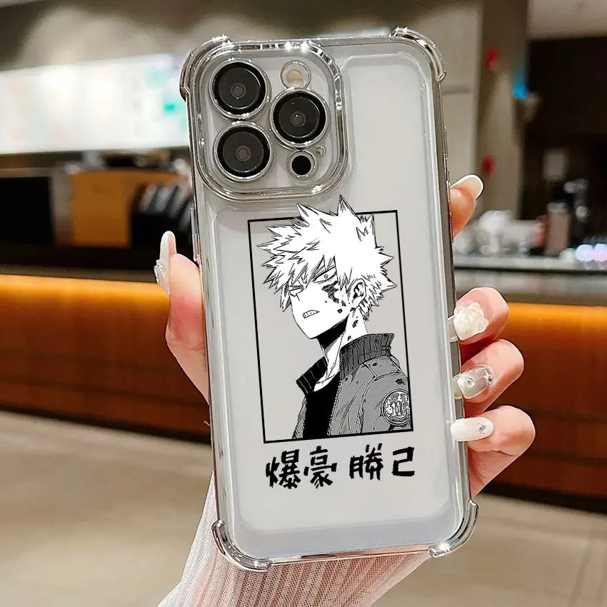 Deku Bakugo Anime Case For Samsung Galaxy A56 A55 A54 A52 A53 5G A36 A34 A35 A33 A50 A73 A26 A25 A16 A06 Clear Soft Phone Cover