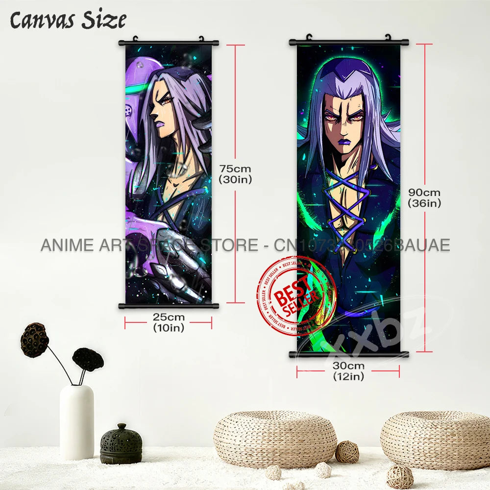 JoJo's Bizarre Adventure Canvas Poster - Joseph Joestar & Dio Brando