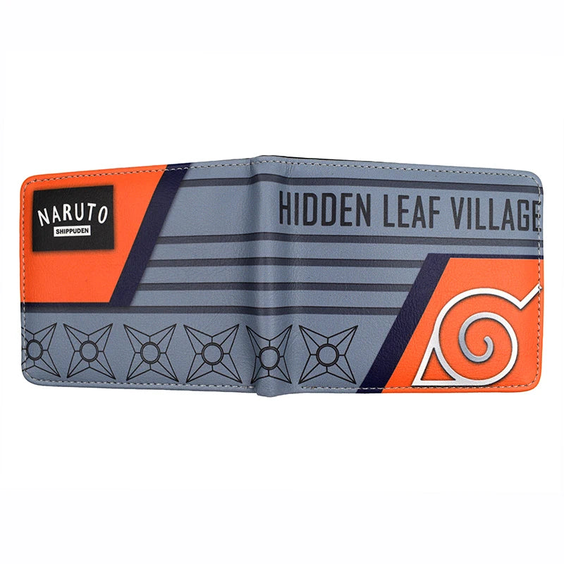 KAYOU Naruto PU Leather Wallet Hidden Leaf Village Printing Wallets