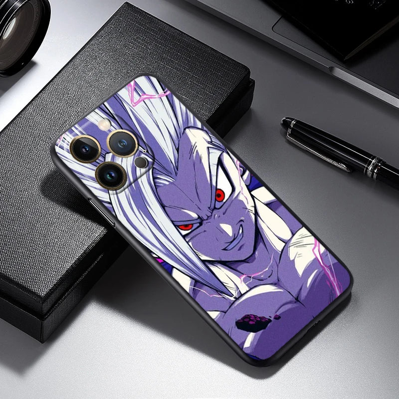 Dragon Ball Z Logo Black TPU Case – iPhone 7 to 15 Pro Max