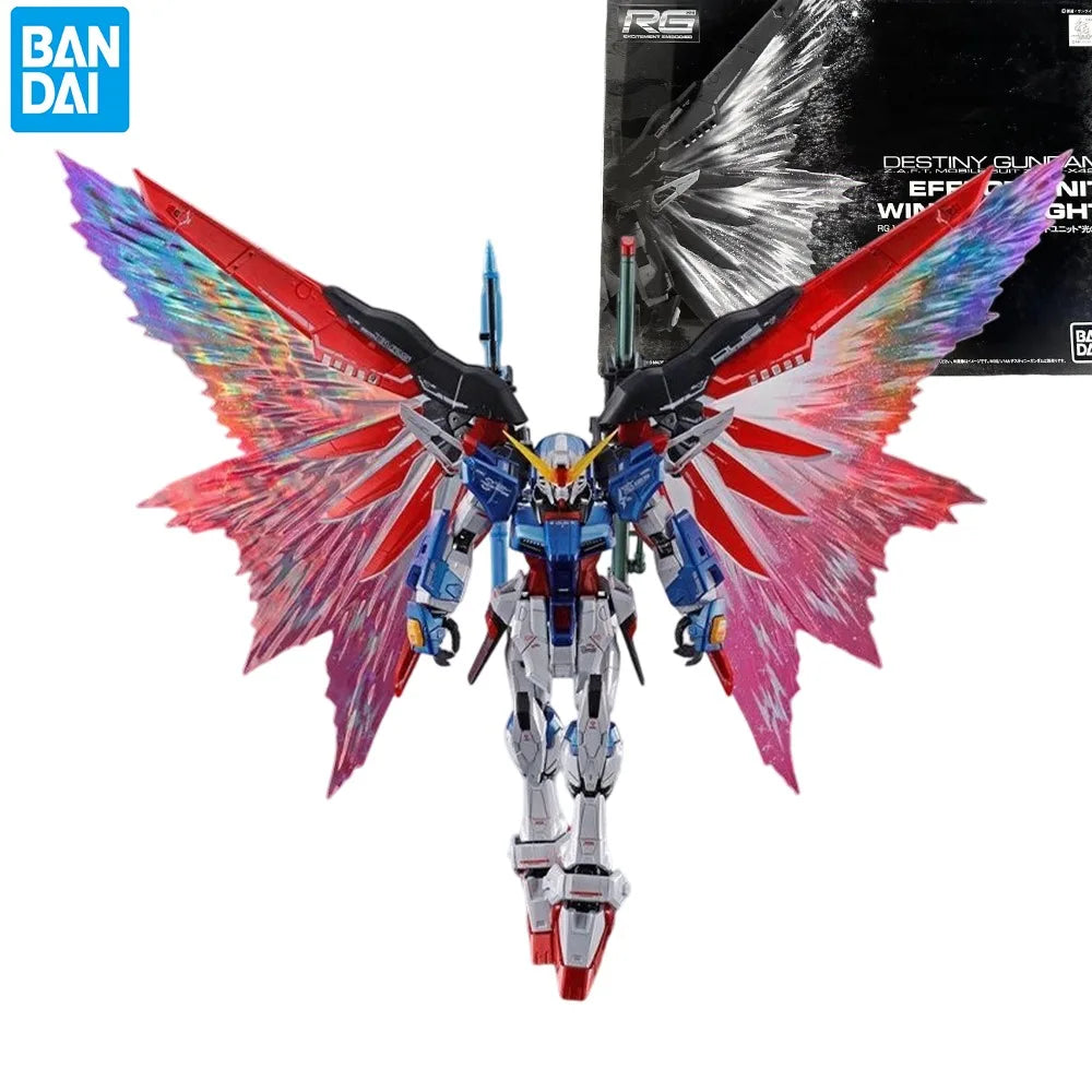 Genuine RG DESTINY GUNDAM EFFECT UNIT WING OF LIGHT Anime Action Figure Collectible Assembly Model Toys Gift Children Boy