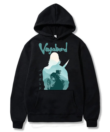 Manga 90s VAGABOND Miyamoto Musashi Print Man Hoodies Acg Fans Streetwear Hipster Otaku Clothing Casual Girl Sweatshirts