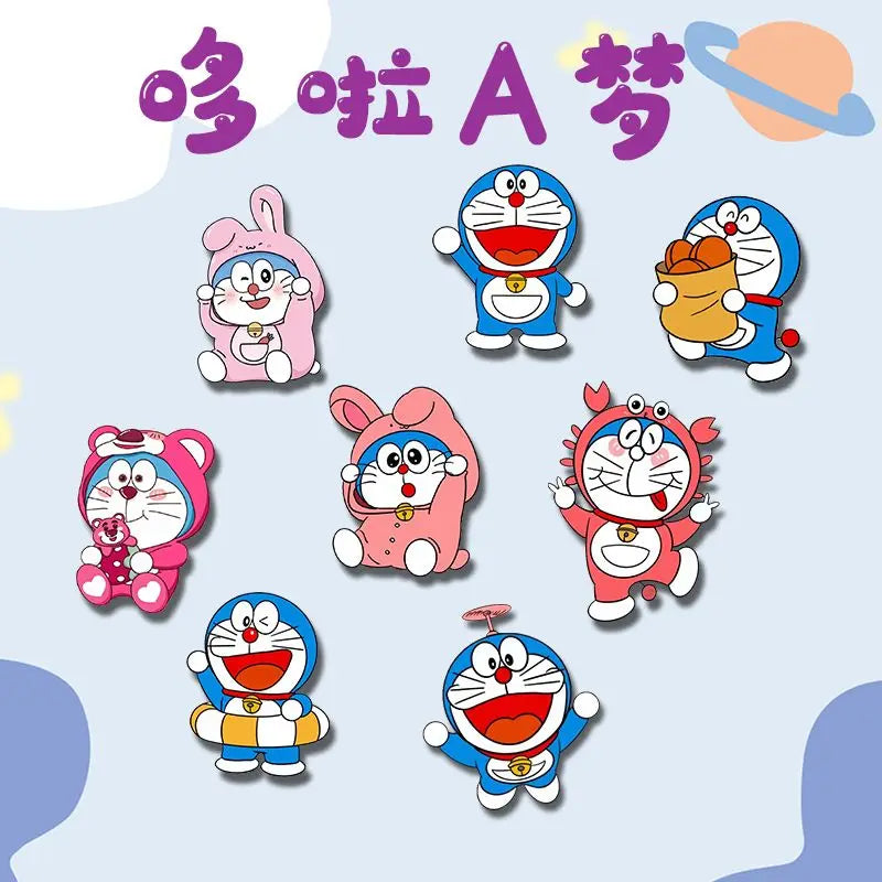 New Doraemon Anime Cartoon Kawaii Jingle Cat Cute Clothes School Bag Pins Ornaments Creative Personalized Badge Gift Wholesale