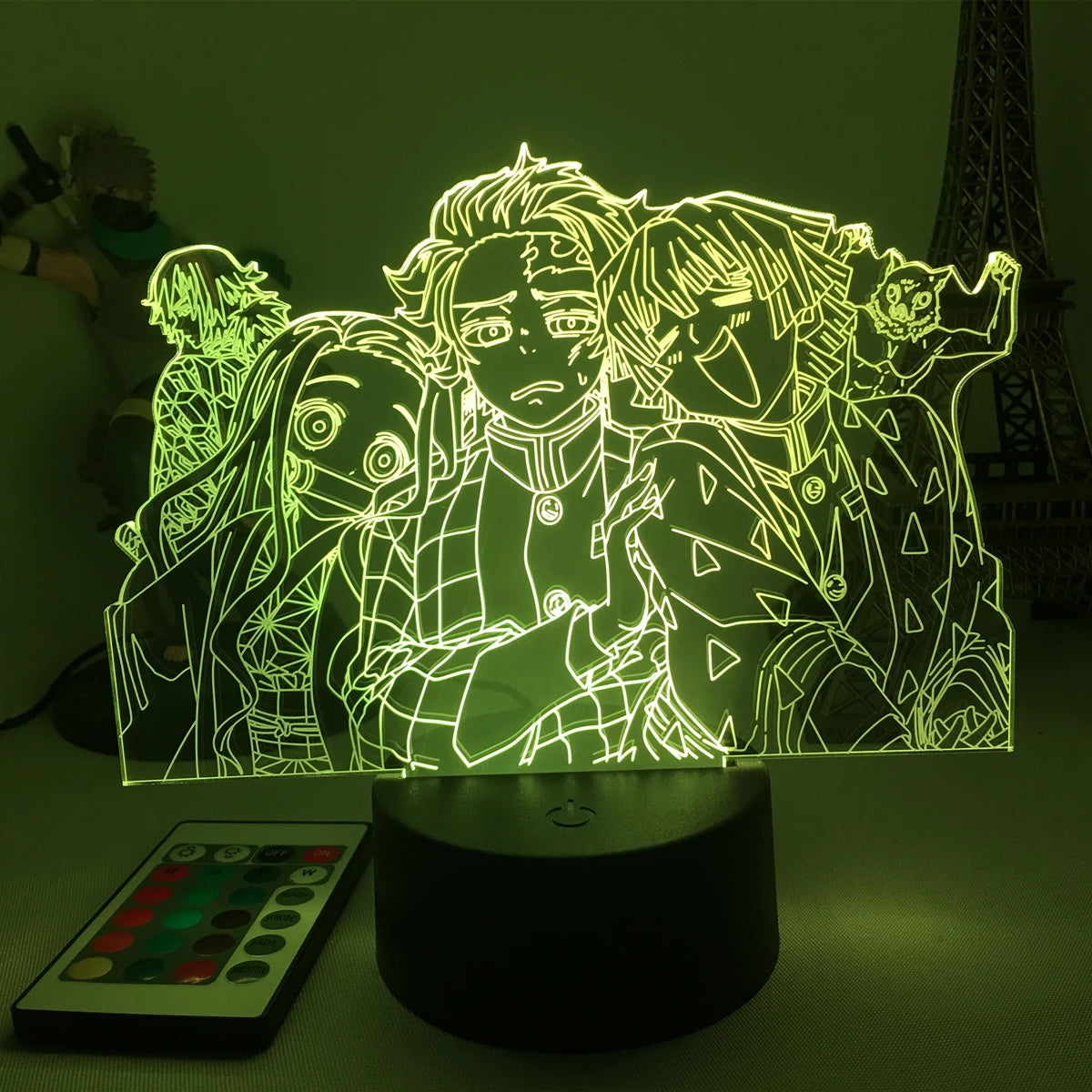 Manga 3d Light Kimetsu No Yaiba for Bedroom Decor Night Light Birthday Gift Table Lamp Anime Demon Slayer Mitsuri Kanroji Figure