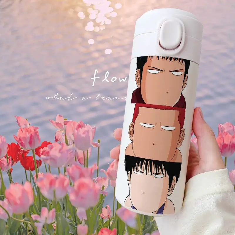 Slam Dunk Sakuragi Hanamichi Rukawa Kaede Anime Peripheral Insulated Cup Large Capacity Stainless Steel Water Cup Holiday Gift