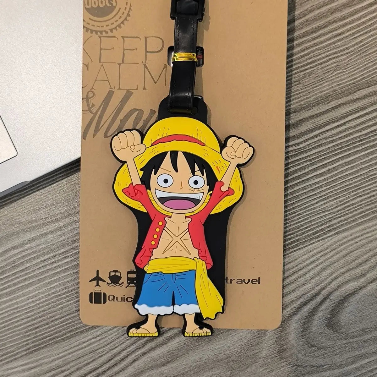 Anime One Piece Boarding Check in Hang Tag Accessories Joba Lu Fei Suolong Luggage Tag Cute Creativity